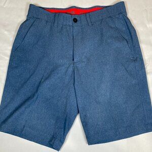 Under Armour Golf 32 Polyester Blue Shorts